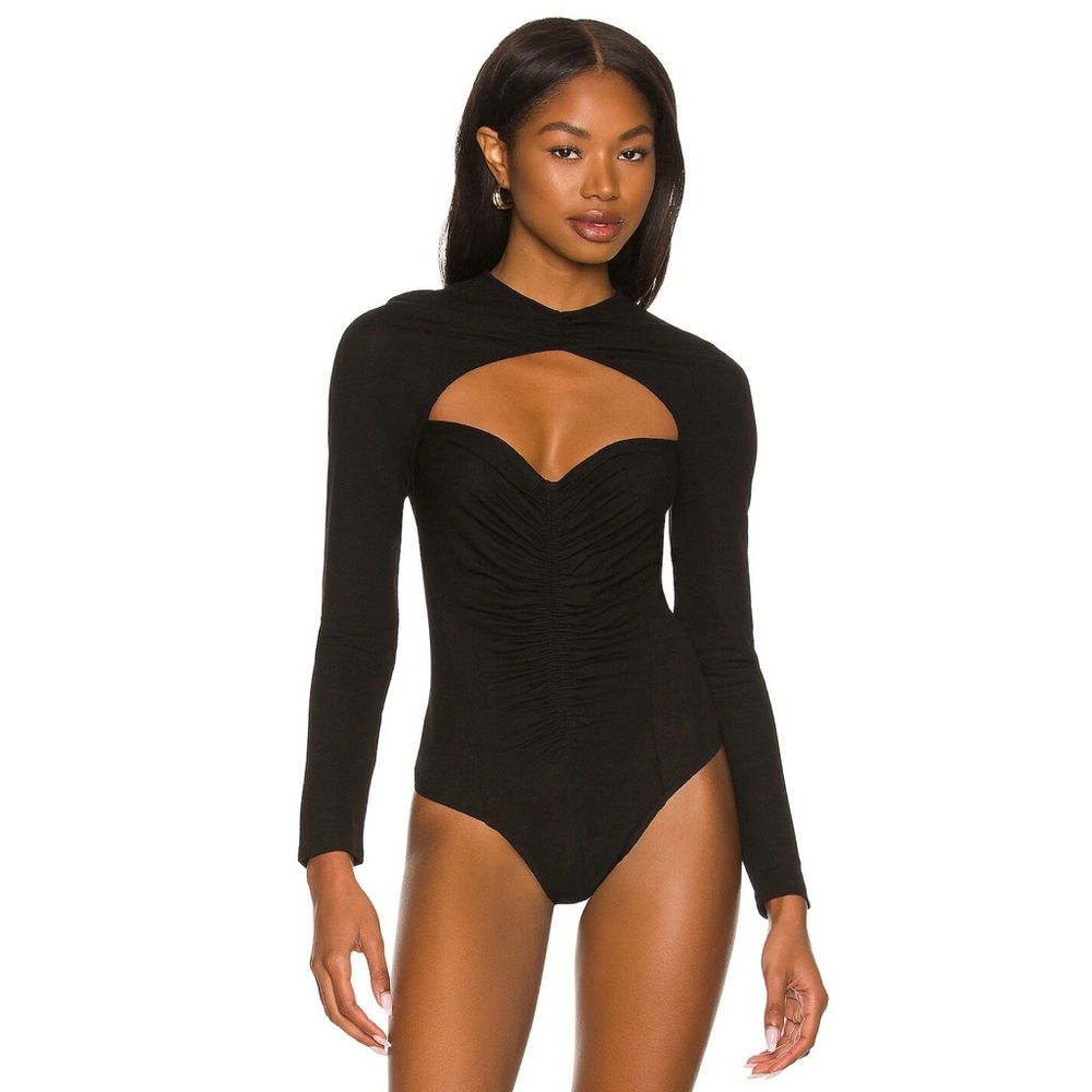 ASTR the Label Cristen Bodysuit in Black